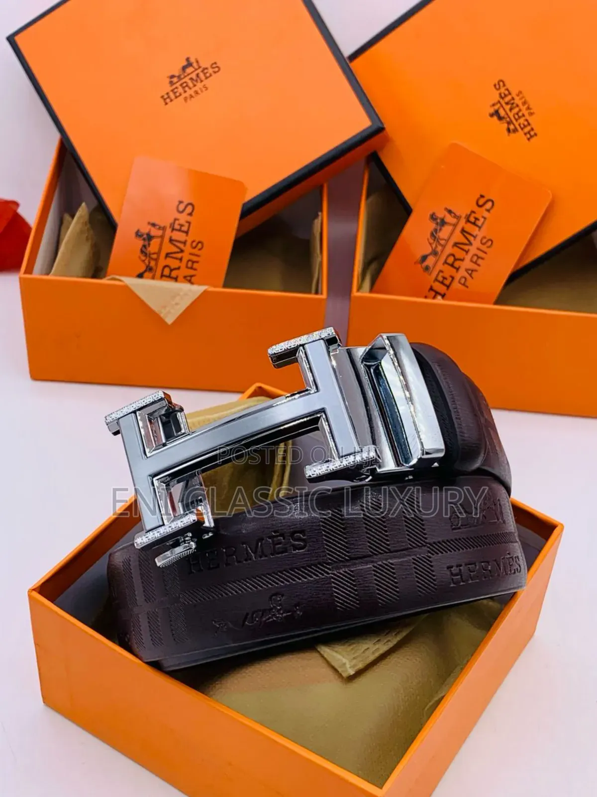 High Quality Luxury Men's Leather Belts Hermes Well Branded