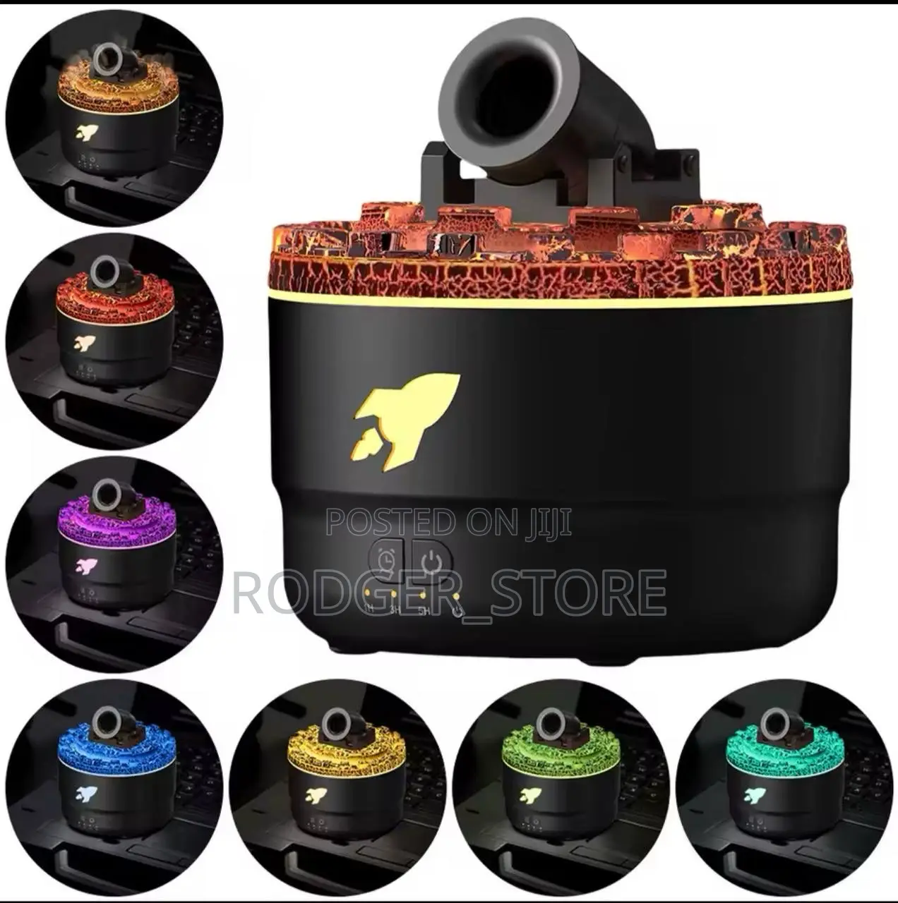 Volcanic Crack Light Cannons Humidifier Essential Oil Diffus