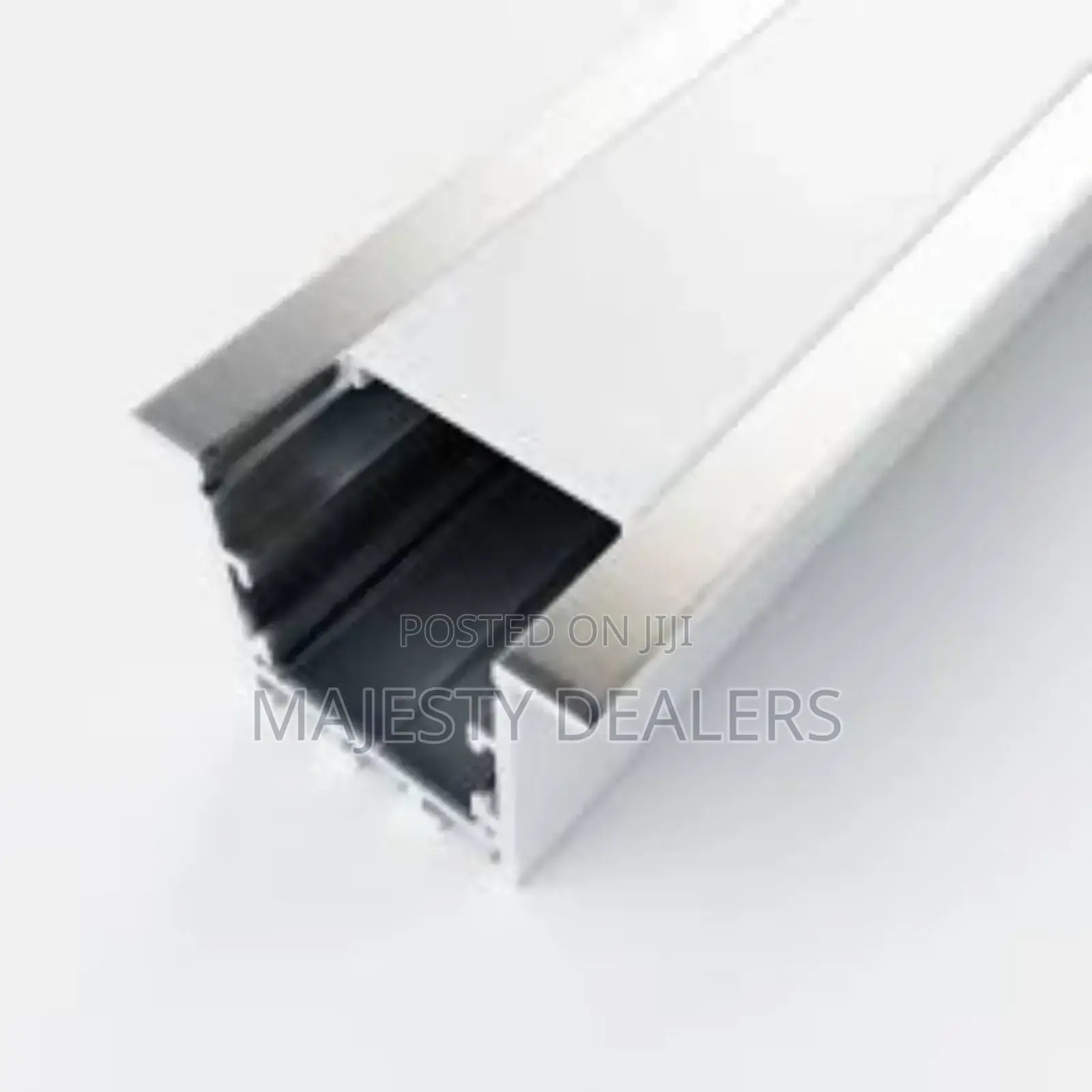Aluminum Profile 10by10 Black Body With Channel Led Lights