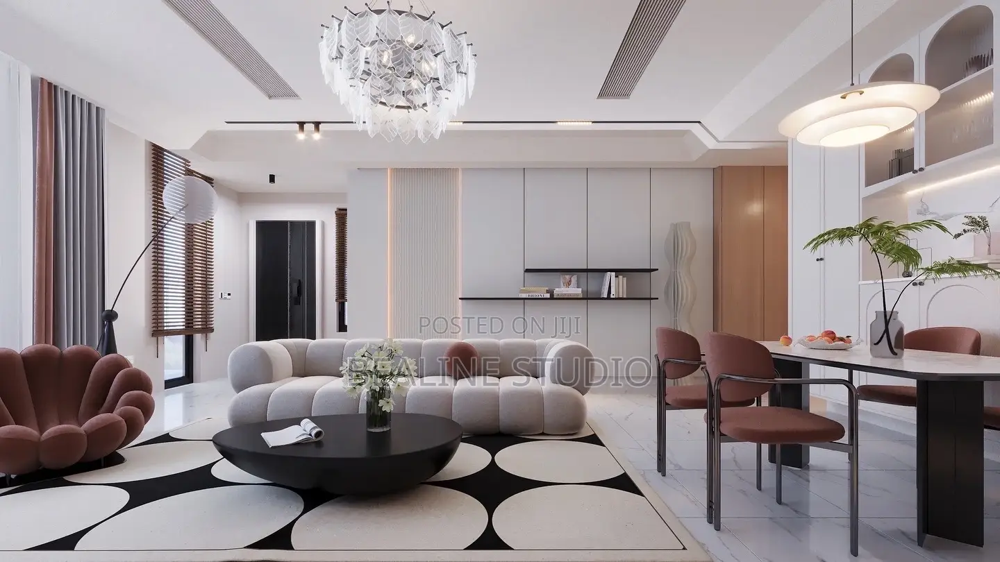 Simple Modern Living Room Design and Construction