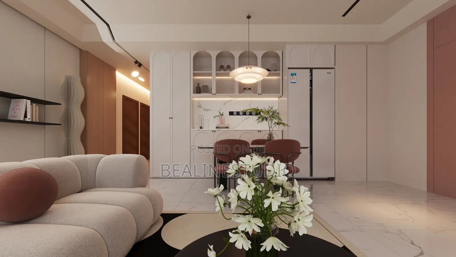 Simple Modern Living Room Design and Construction