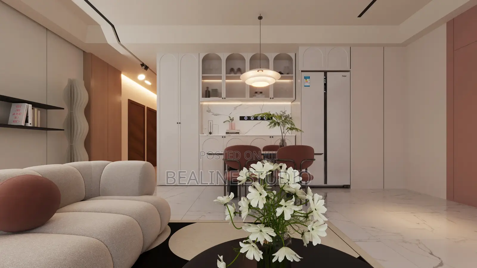 Simple Modern Living Room Design and Construction
