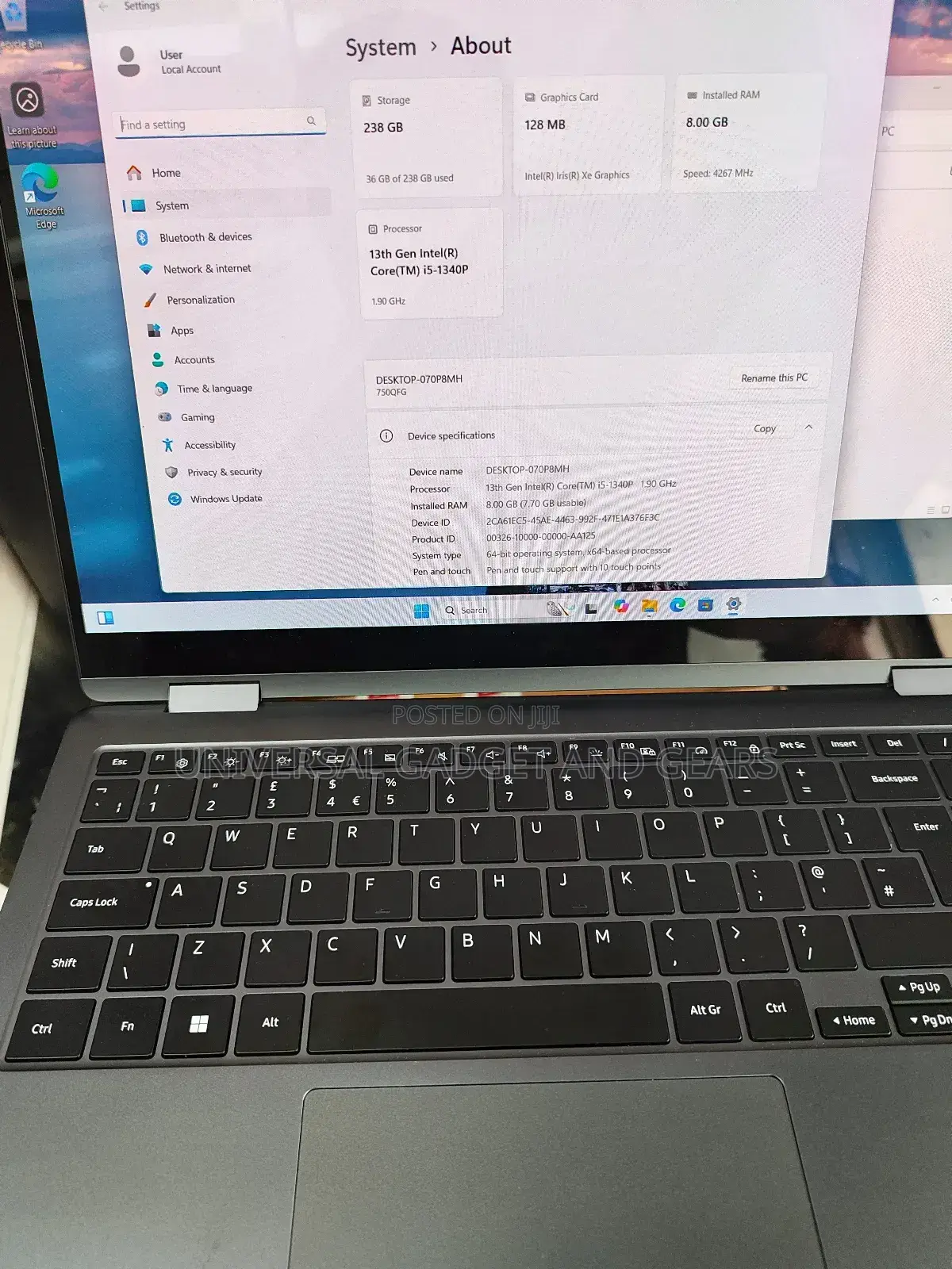 Laptop Samsung Galaxy Book3 360 15 NP750QFG 8GB Intel Core i5 SSD 256GB