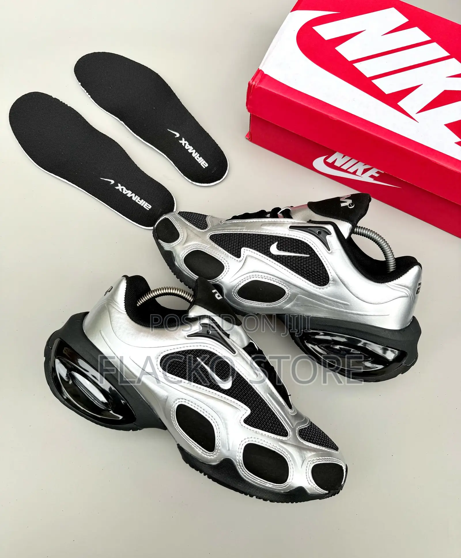 Original Nike Airmax Muse Silver Black Sneakers