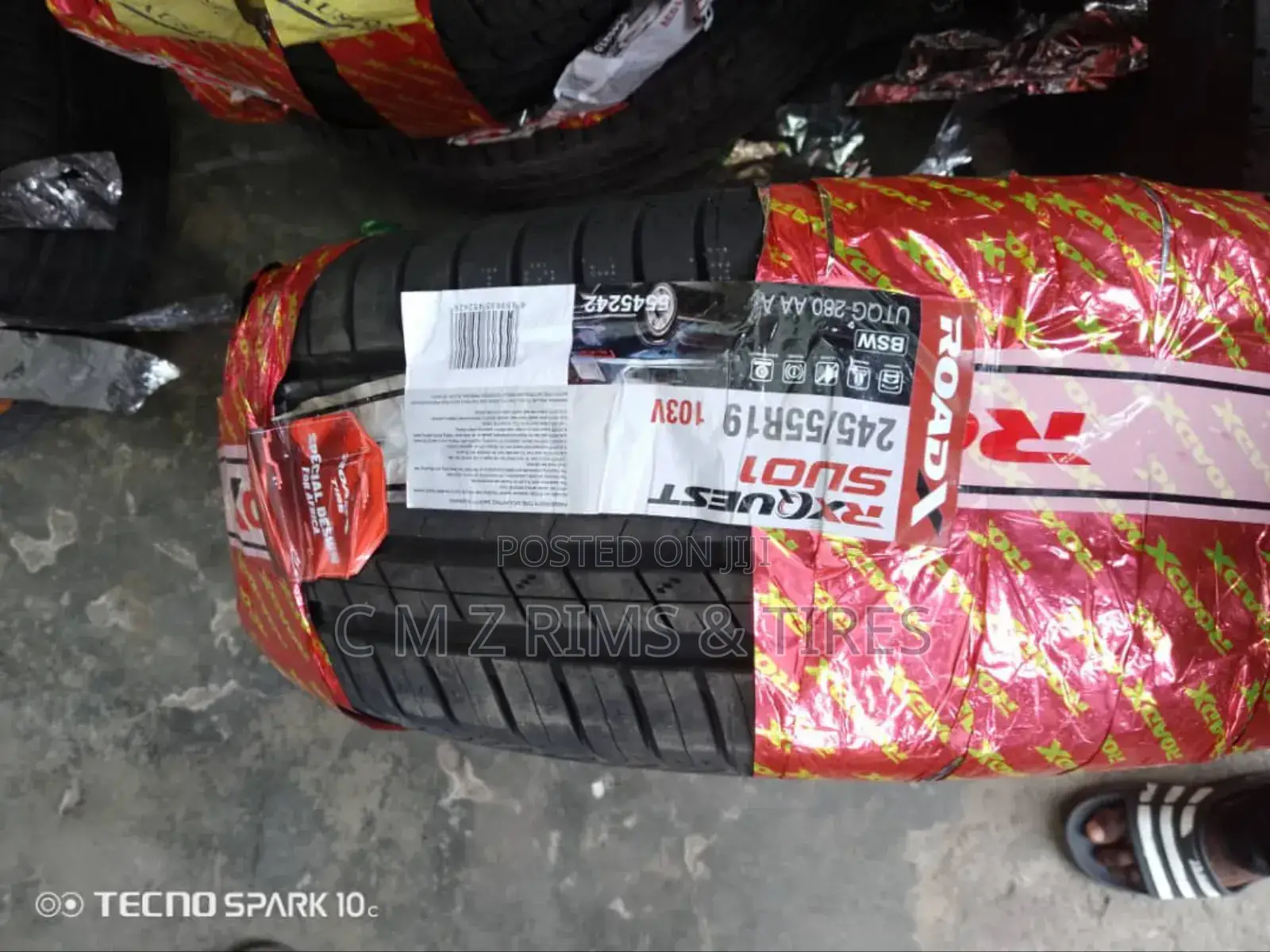 245/55r19 Roadx Tires for Toyota Highlander