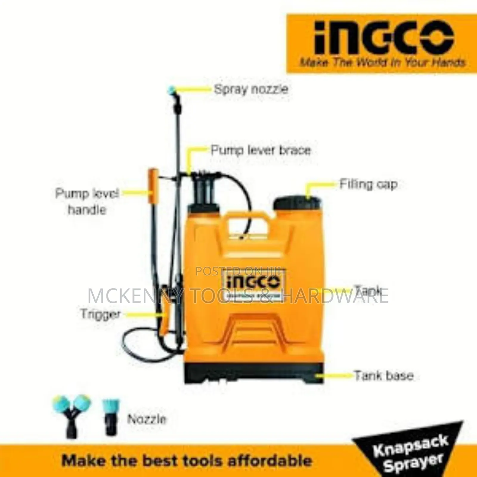 Manual Knapsack Sprayer - Hspp41602 - 16l