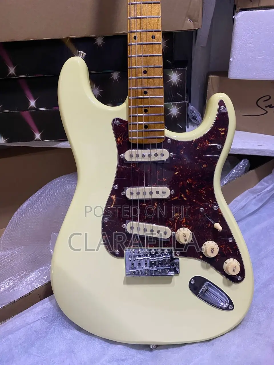 Smiger Lg-2-Pro-S S-Style Electric Guitar in Vintage White