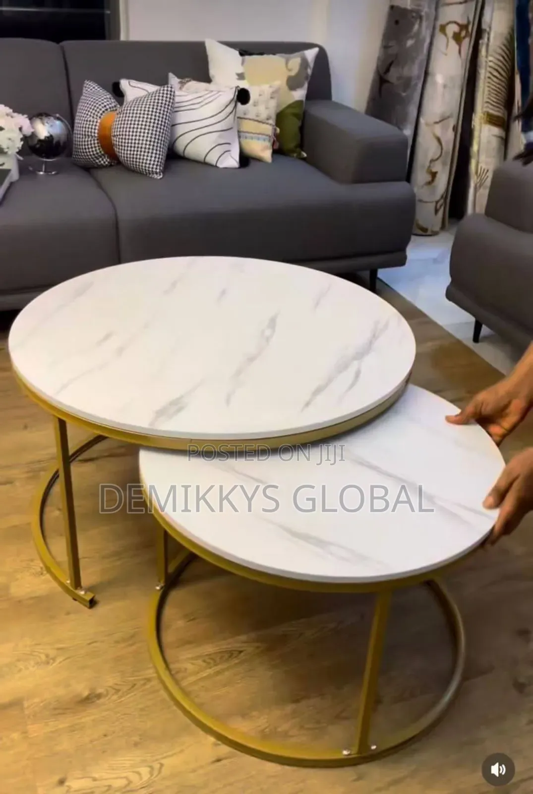 Centre Table 2 in 1. Faux Marble