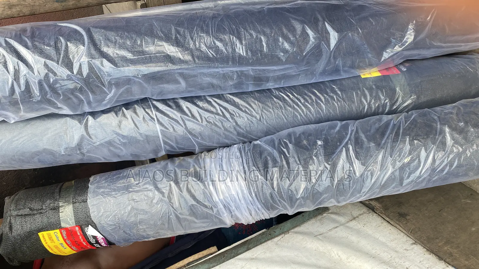 Shade Net for Scaffolding 4m by 50m 8/90% Anti Uv Black Colour