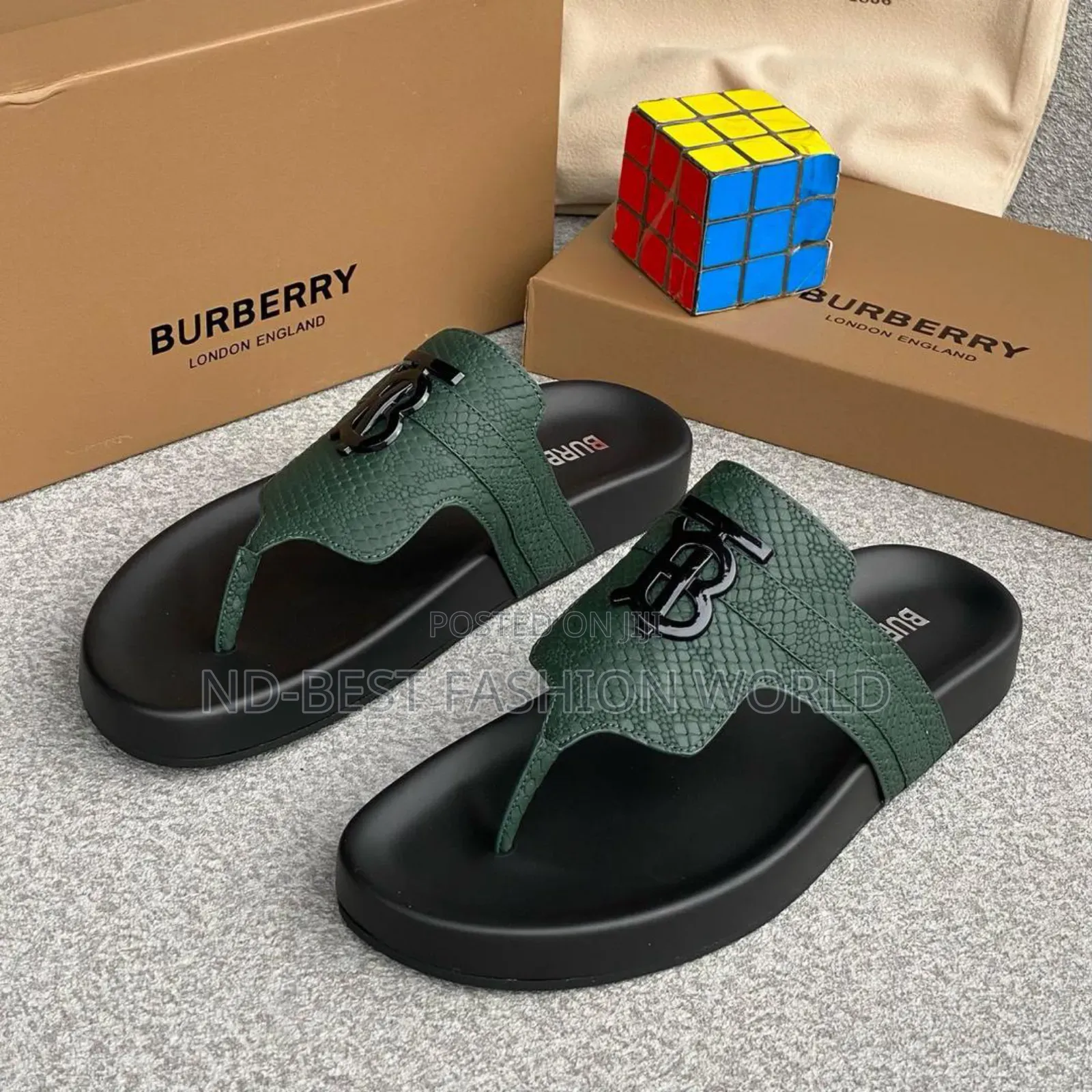 Burberry Leather Slippers