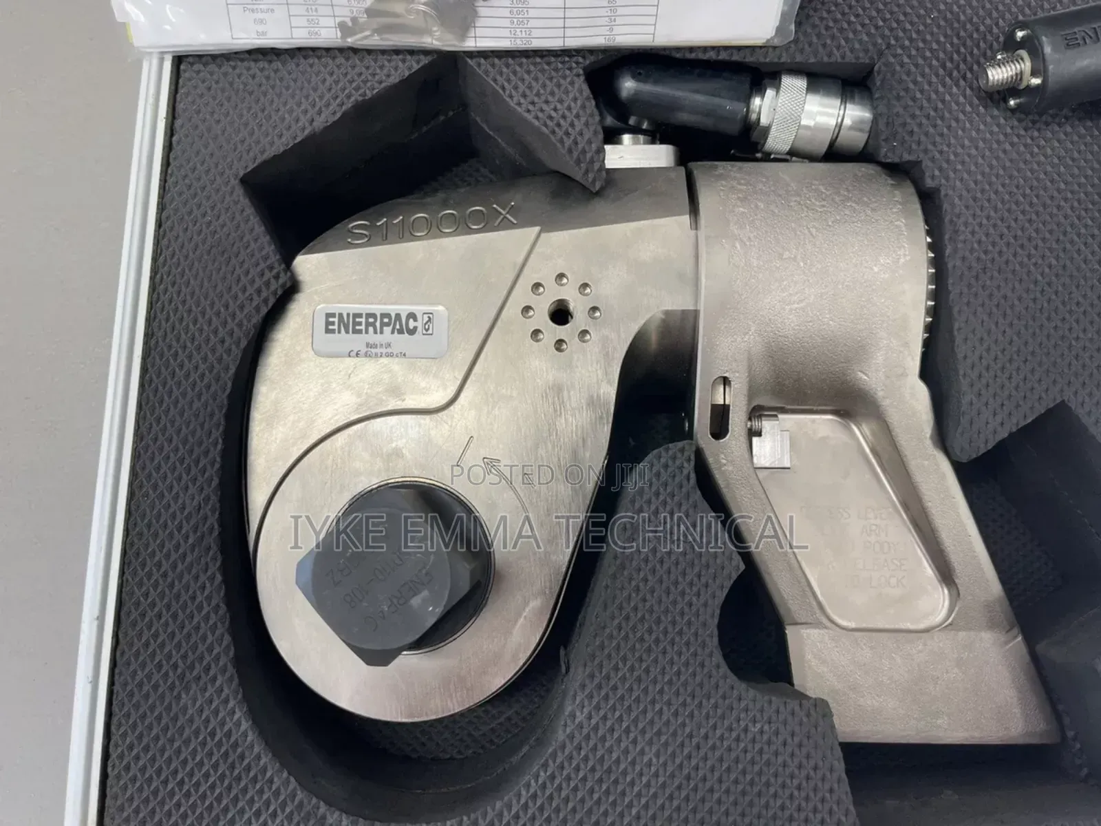 Enerpac Square Drive Hydraulic Torque Wrench 1" 1-1/2"