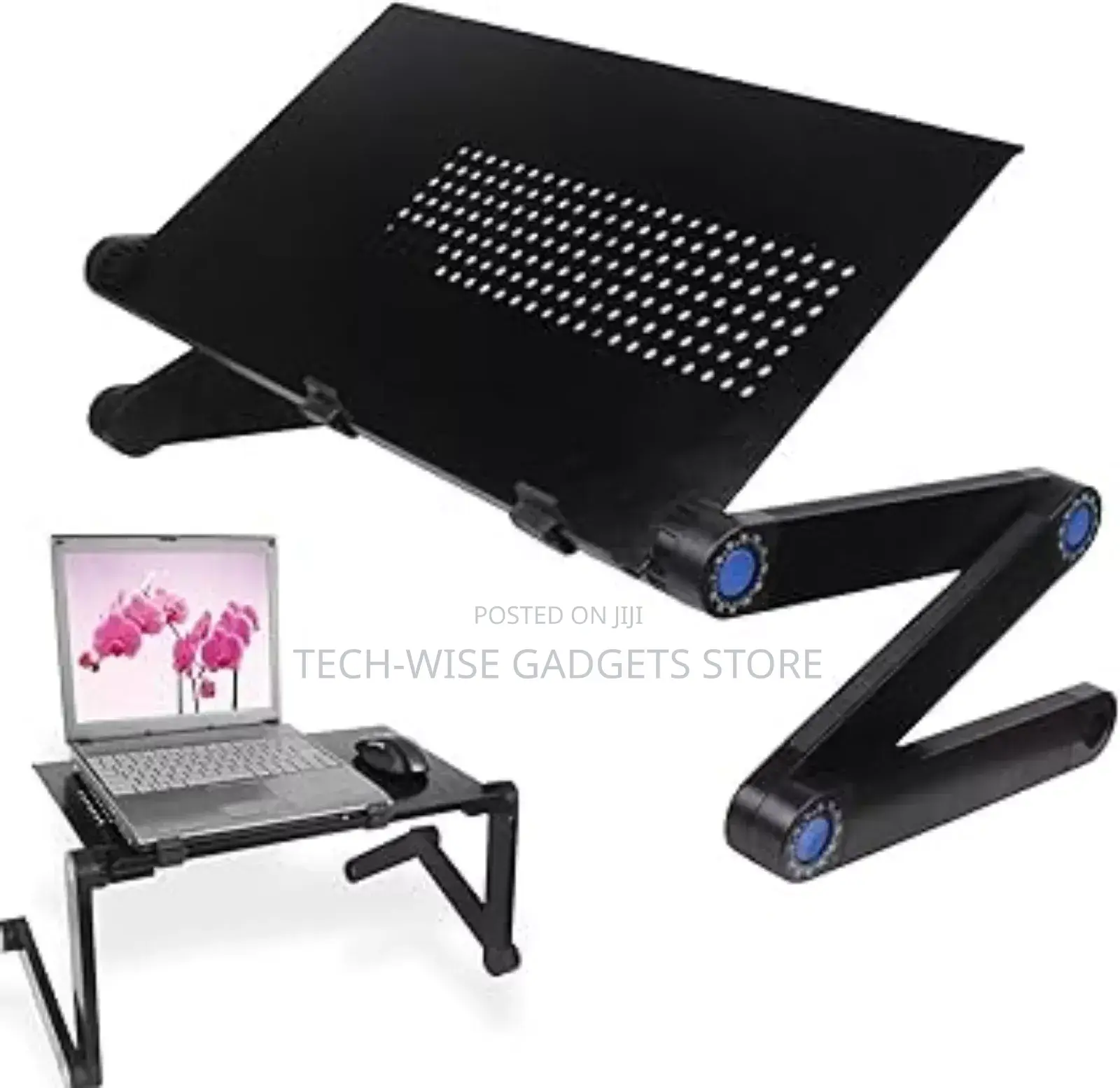 T9adjustable Standing Laptop Desk Table With Cooling Fan