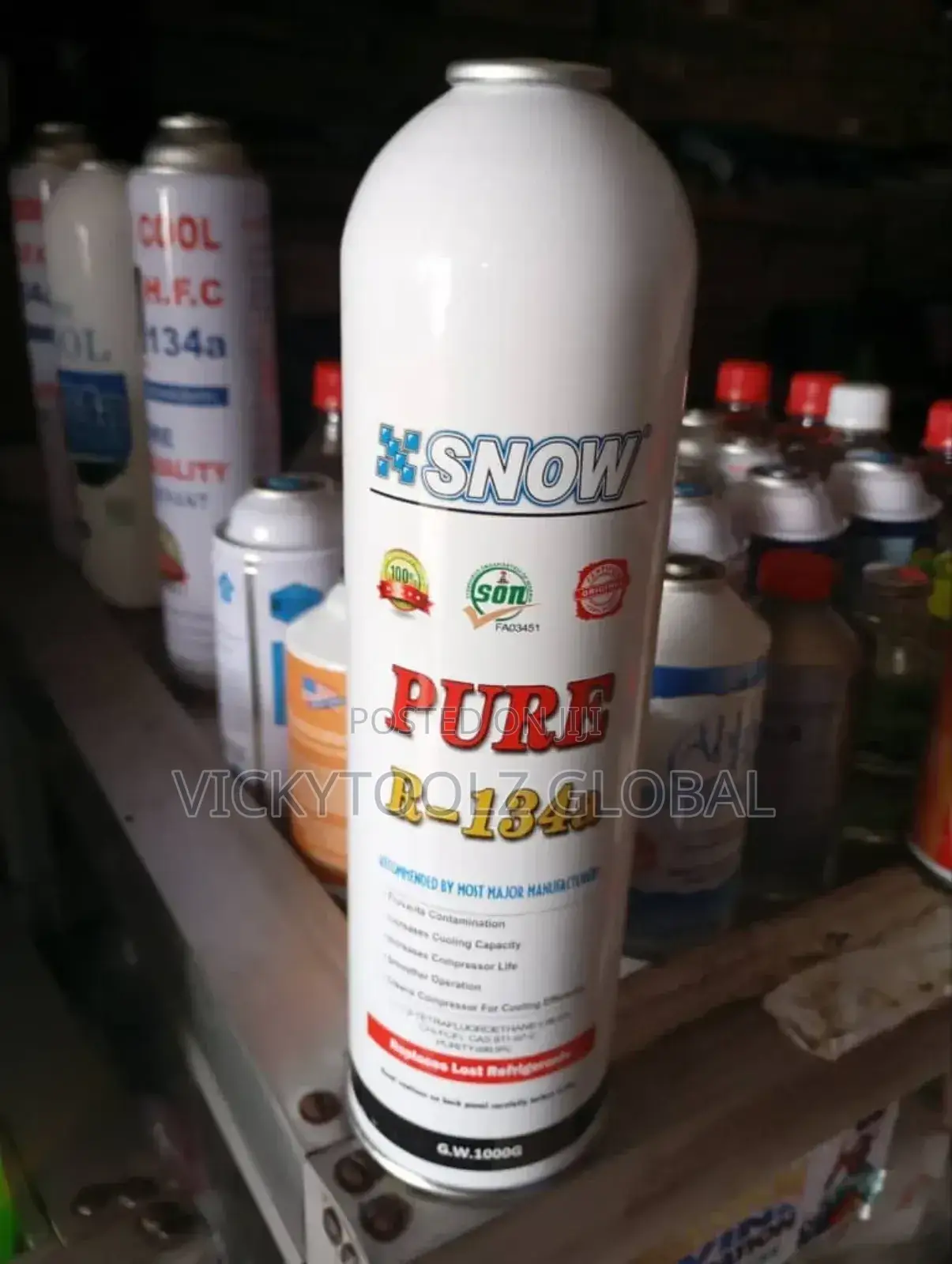 Snow Pure Car Gas R134a