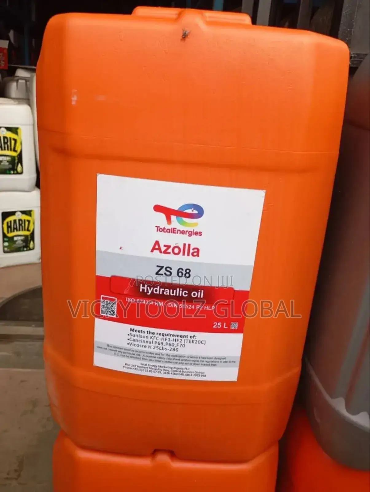 Total Energies Azolla Hydraulic Oil Zs 68