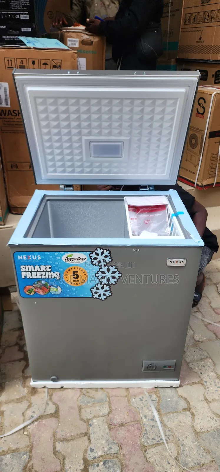 Nexus Smart Inverter Freezer With 2years Warranty 150litres.