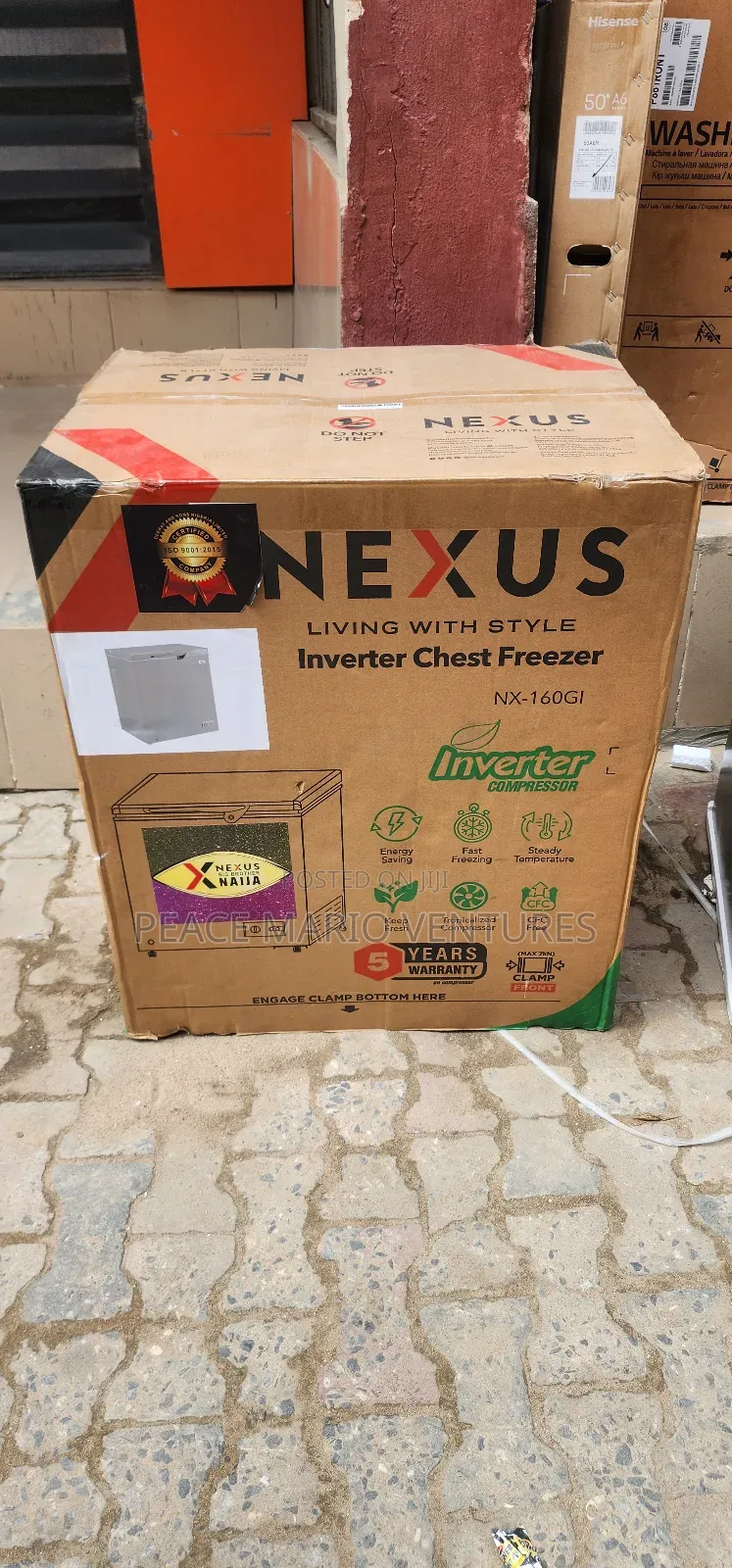 Nexus Smart Inverter Freezer With 2years Warranty 150litres.