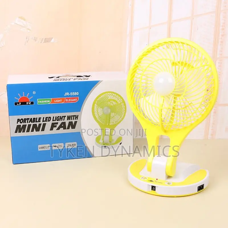 Rechargeable Mini/Table Fan With Led Light