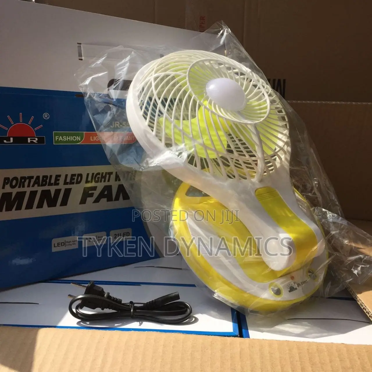 Rechargeable Mini/Table Fan With Led Light
