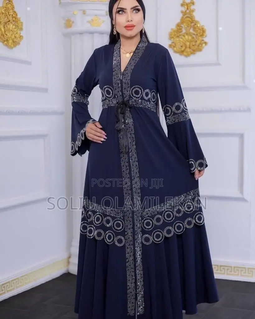 Crystallized Dubai Style Abaya