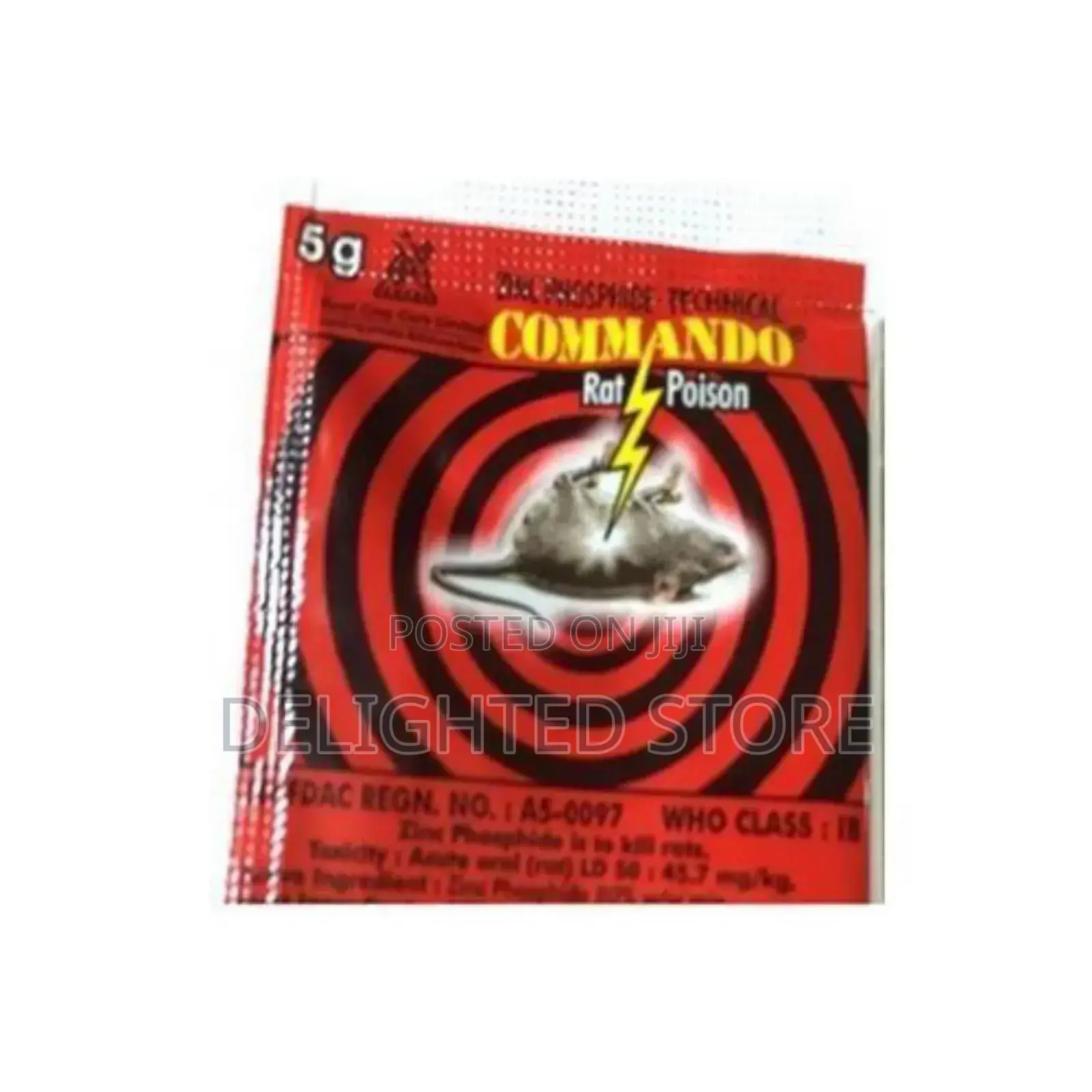Commando 10pieces Kill and Dry Rat Poison Rodenticide 5g