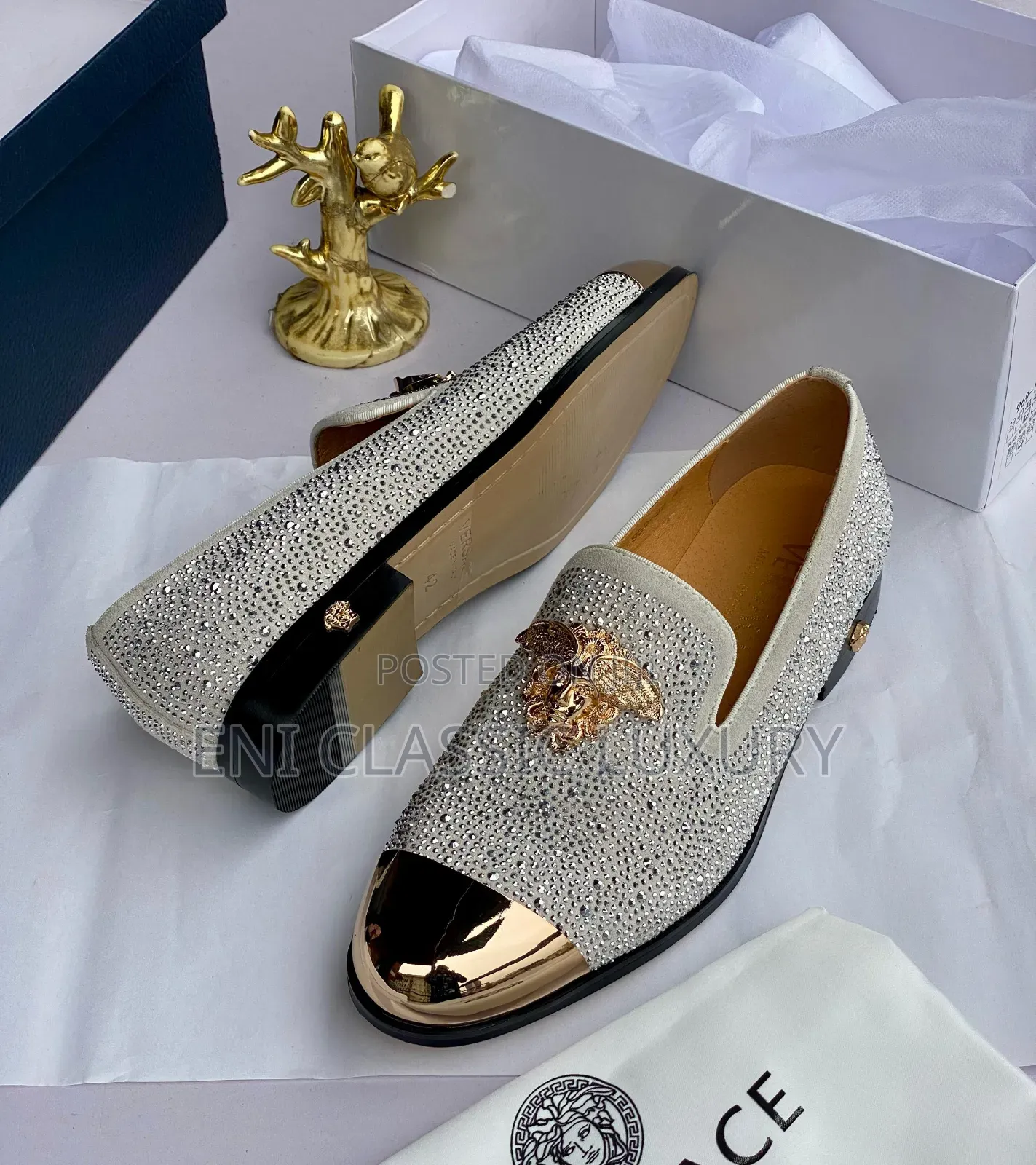 Original Luxury Designer Shoes Versace Well Branded Package