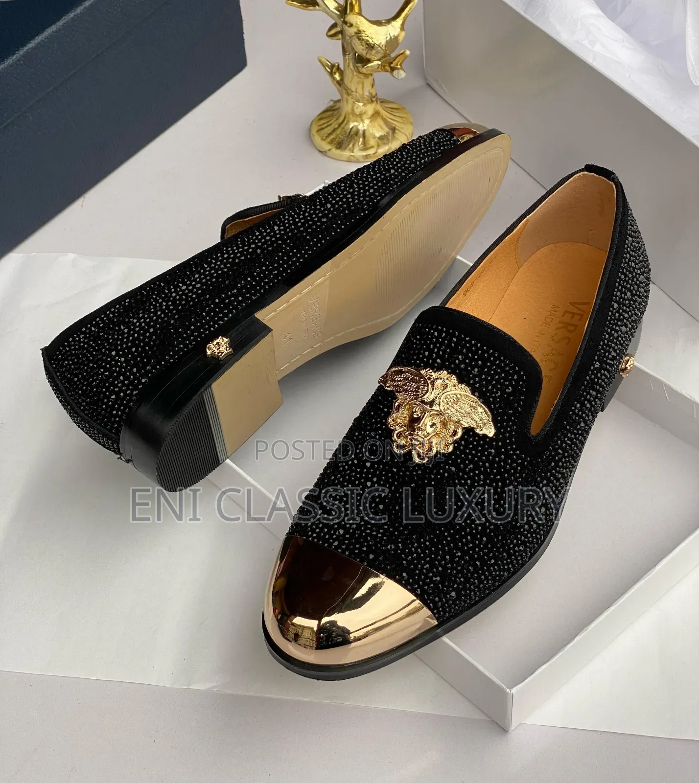 Original Luxury Designer Shoes Versace Well Branded Package