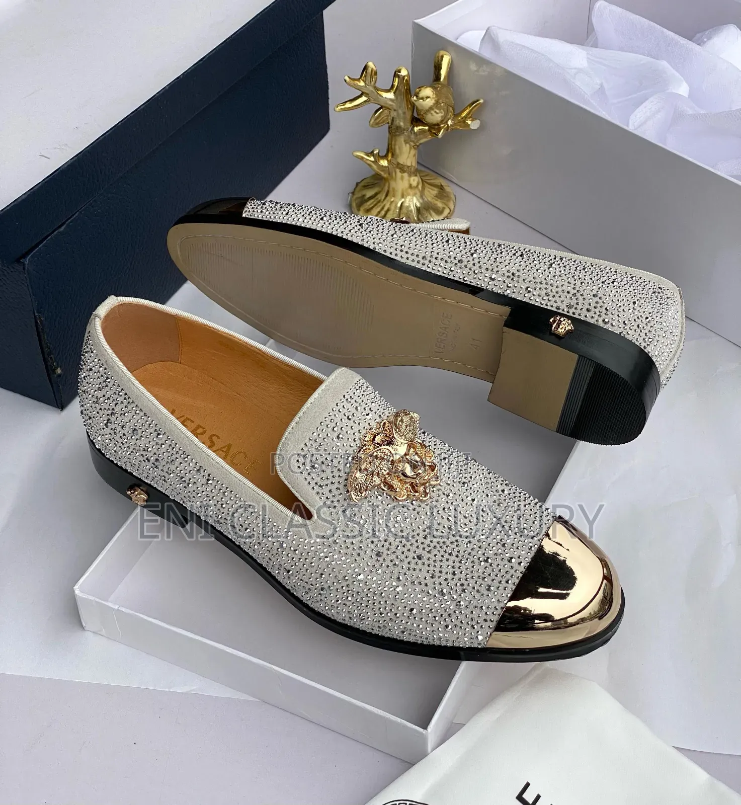 Original Luxury Designer Shoes Versace Well Branded Package
