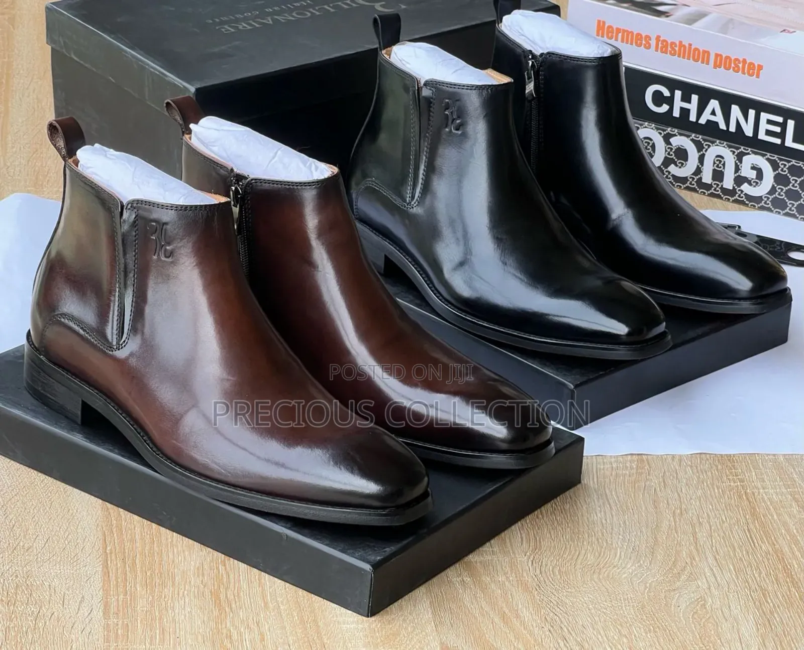 Men's Luxury Billionaire Chelsea Ankle Leather Boot
