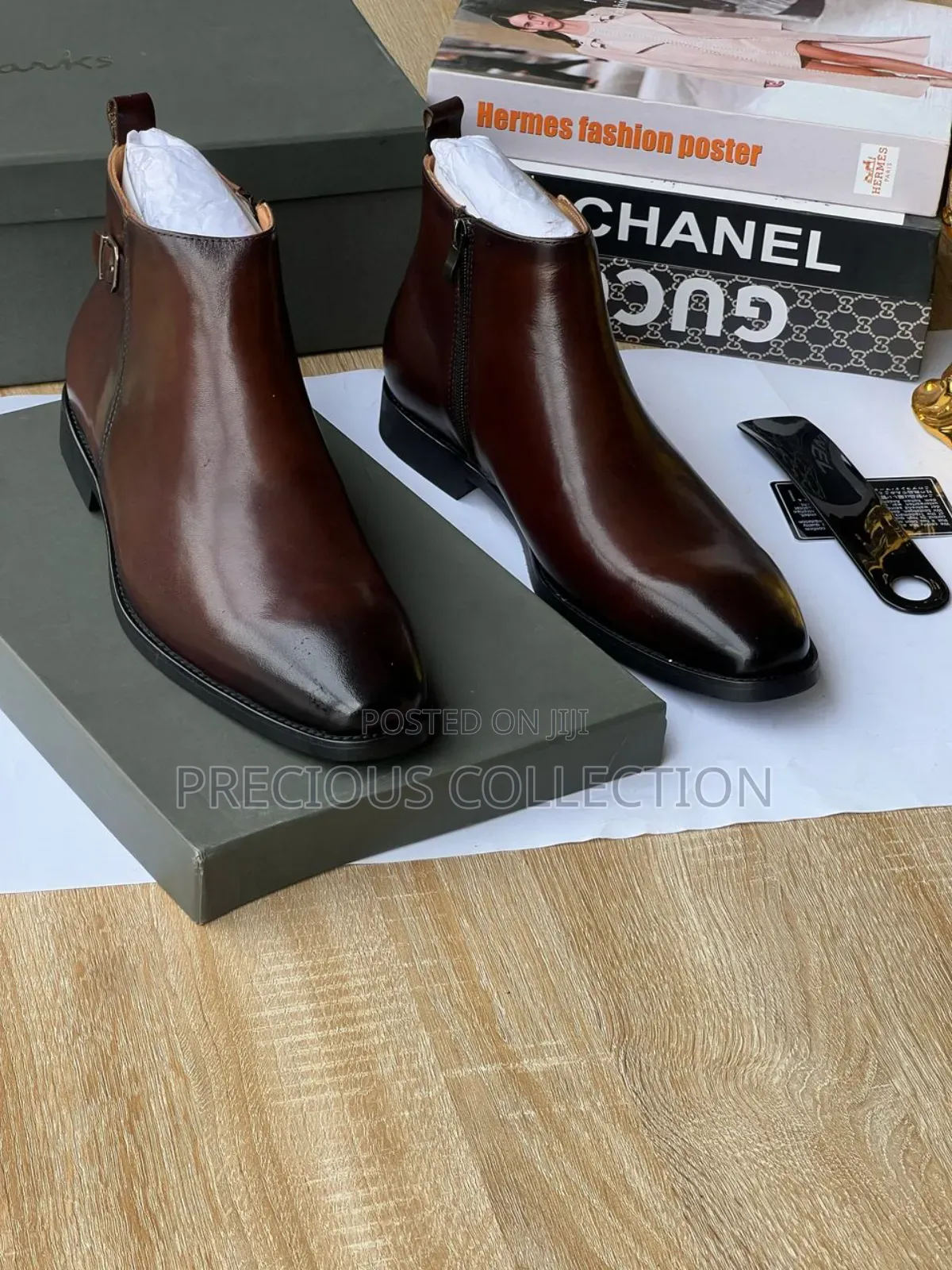 Men's Luxury Billionaire Chelsea Ankle Leather Boot