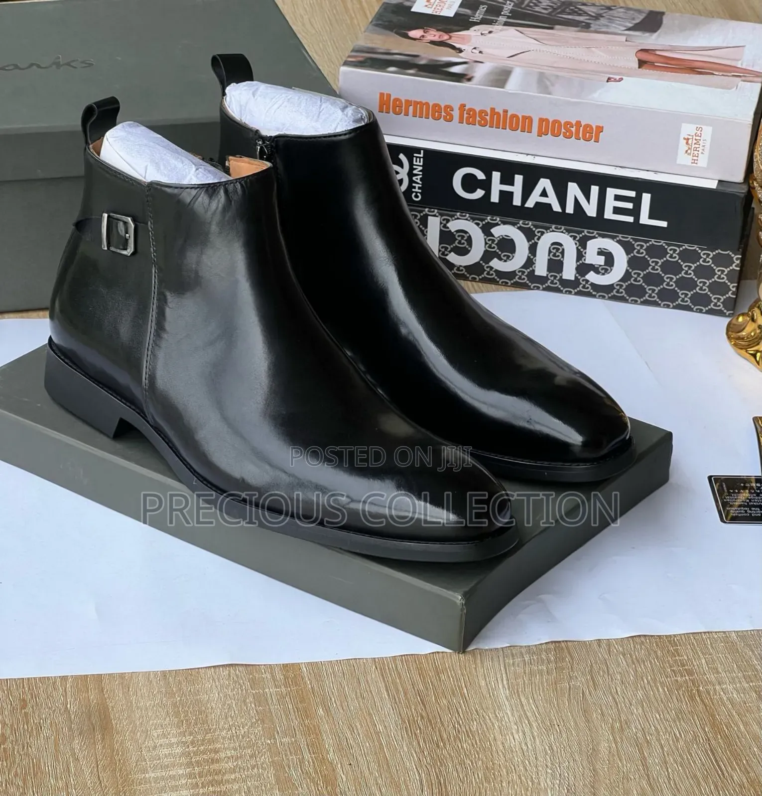 Men's Luxury Billionaire Chelsea Ankle Leather Boot