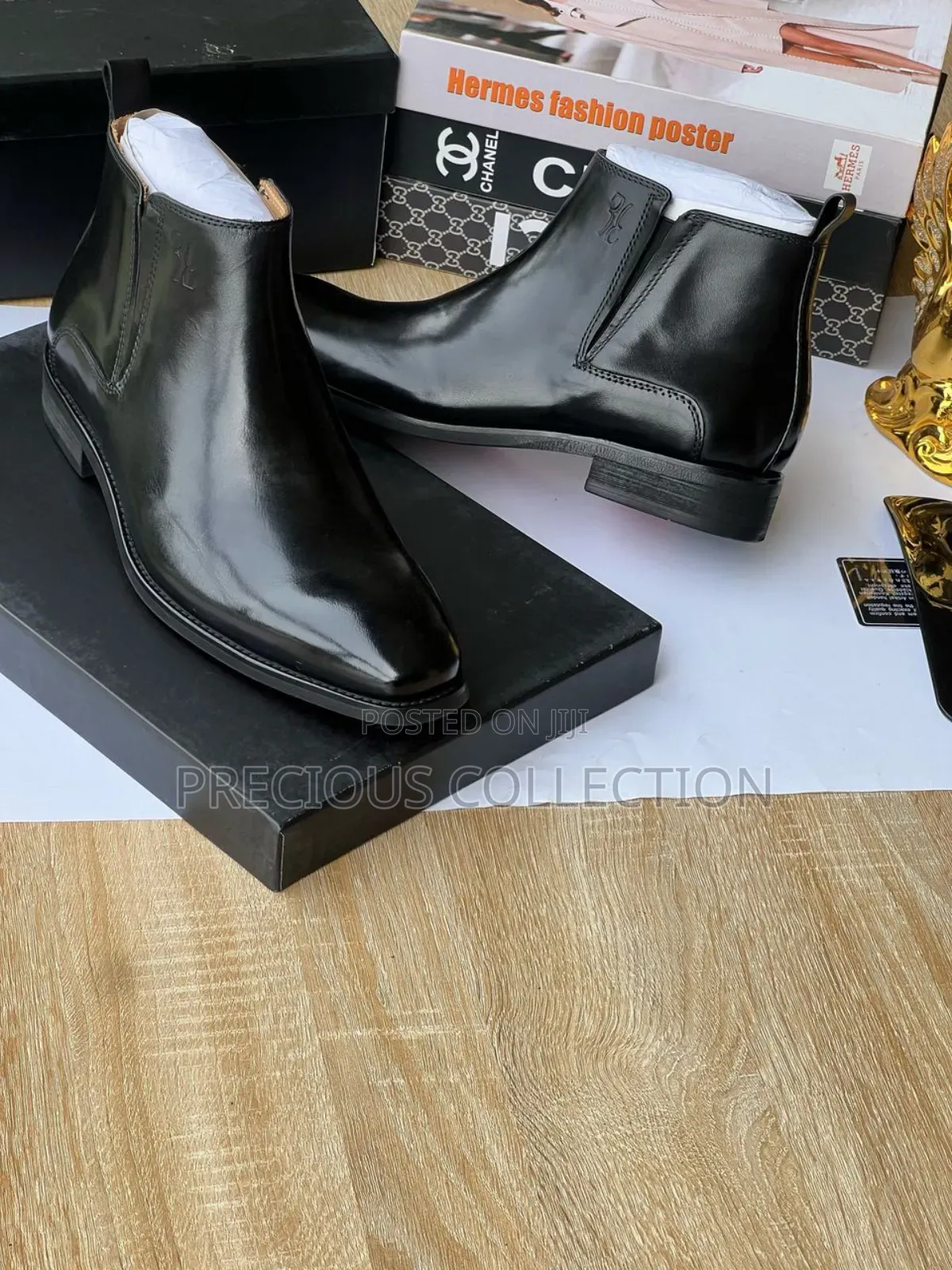 Men's Luxury Billionaire Chelsea Ankle Leather Boot