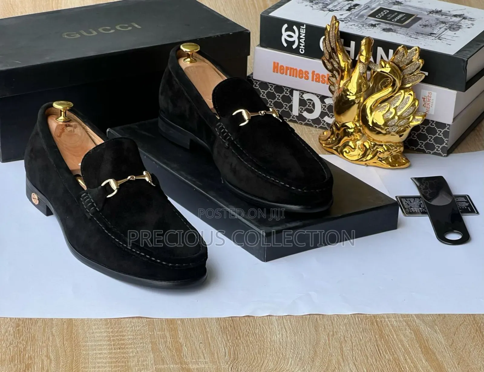 Gucci Classic Suede Chain Loafers for Men