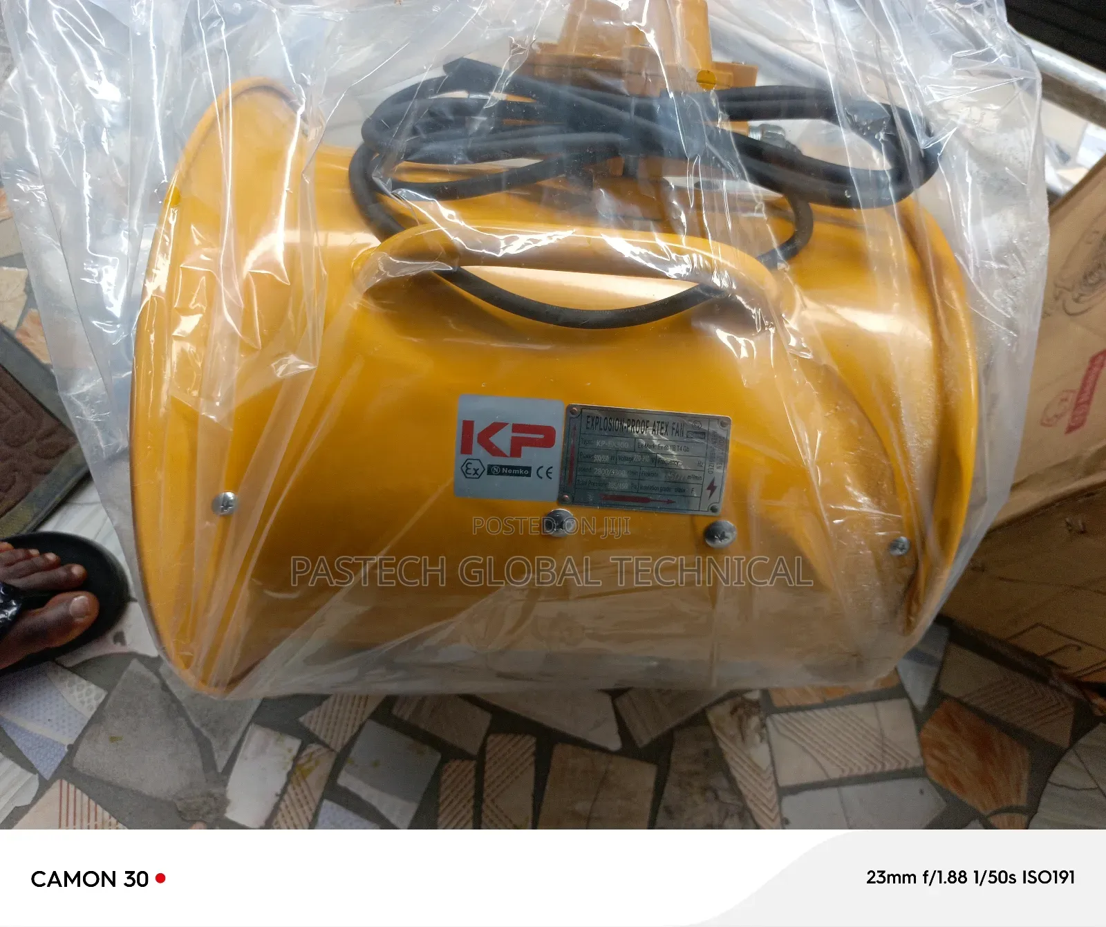 12 Inches Kenpo Portable Ventilation Fan (Explosion Proof)