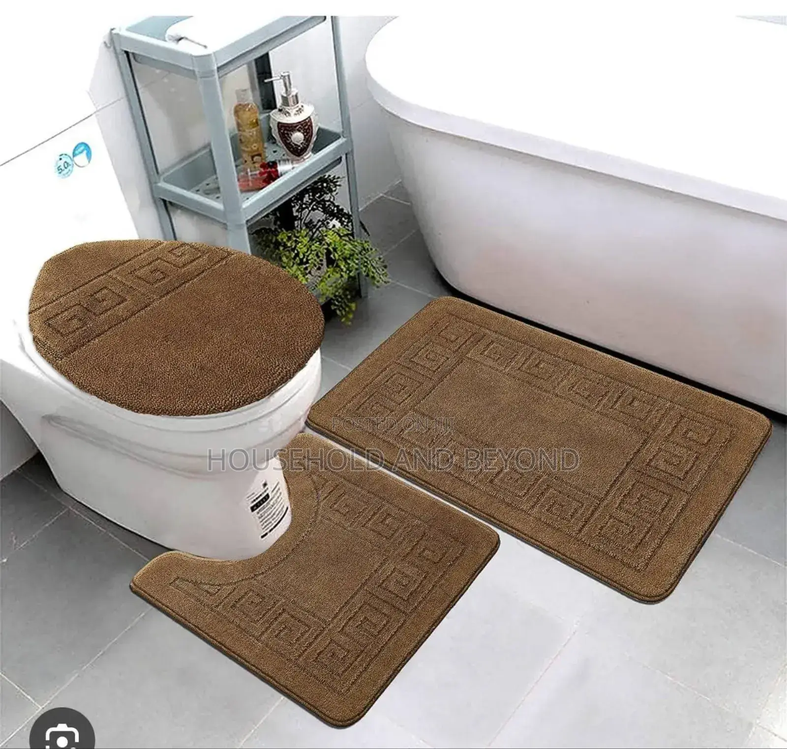 3 in 1 Water Absorbent Toilet Mat