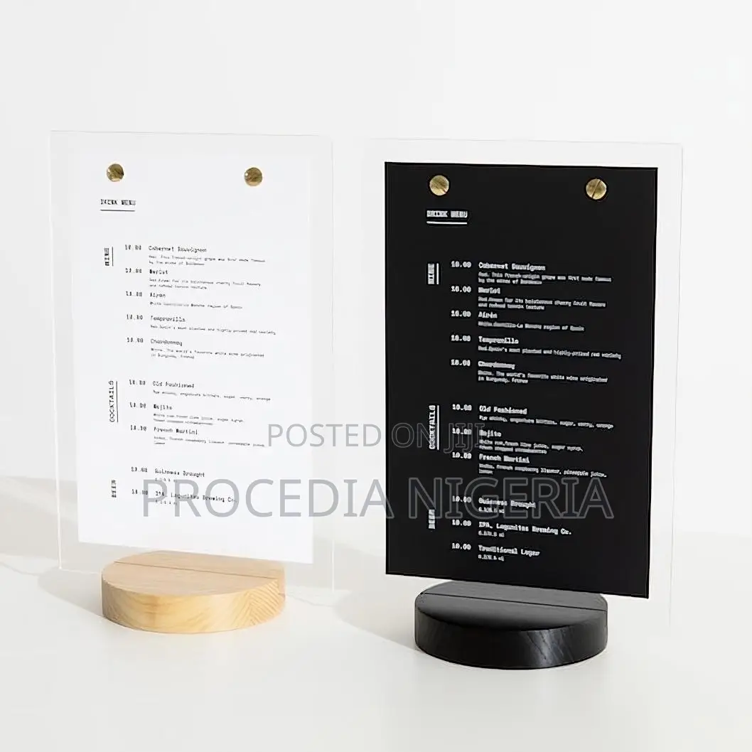 Round Base Wood Acrylic Glass Sign-Multipurpose
