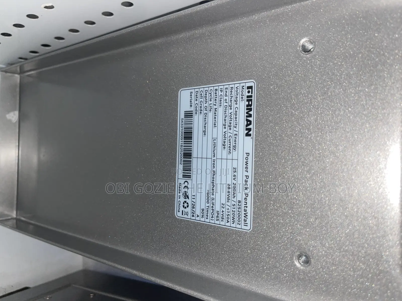 5kwh Firman Wall Lithium Battery Is Available in Stock