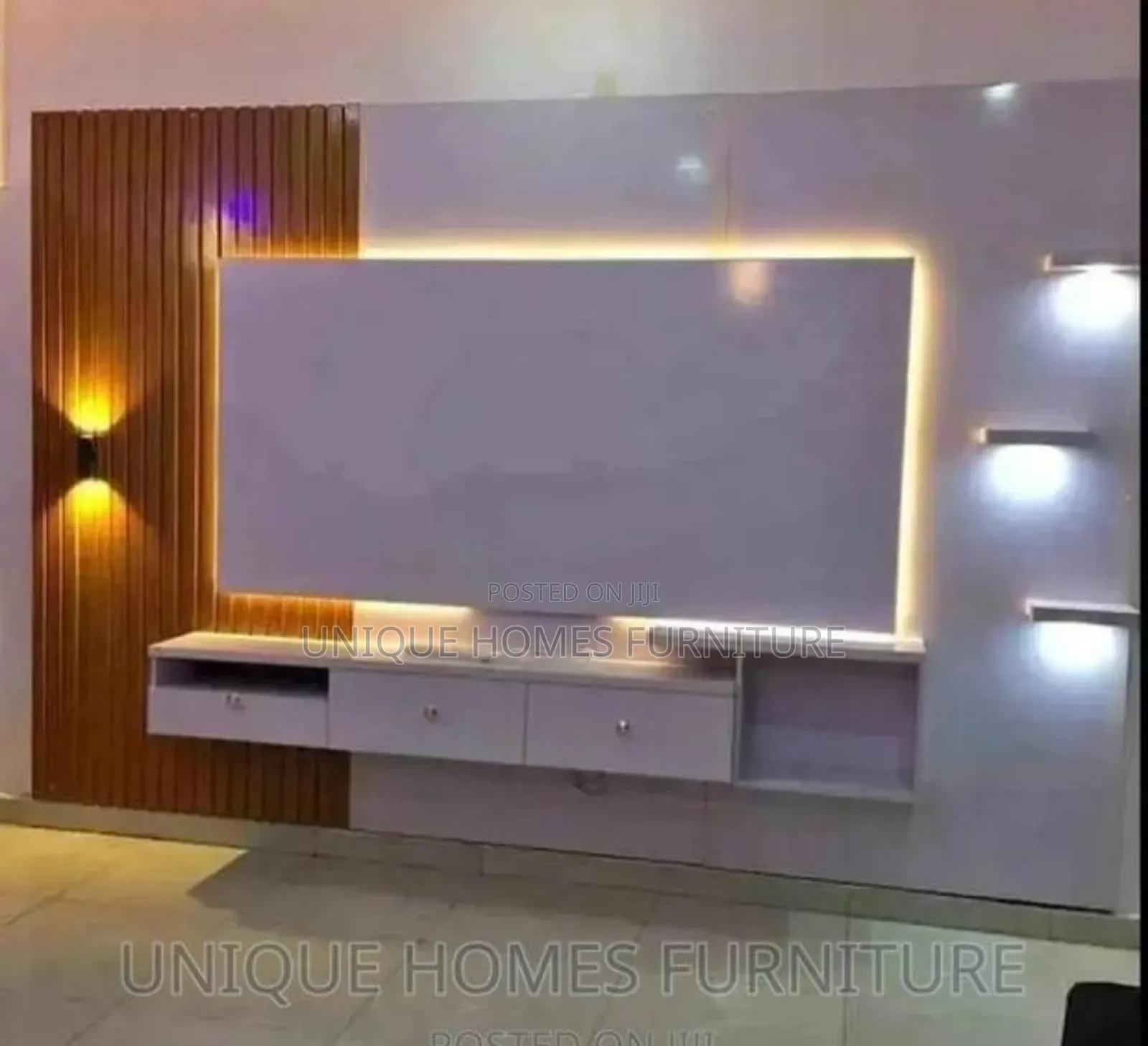 Unique Homes Offers U Tv Console 12ft With Quality Material