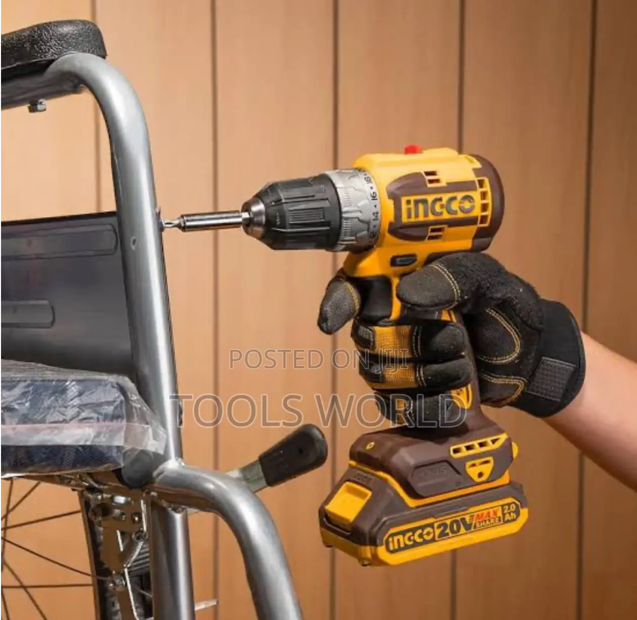 Ingco Cordless Drill 52nm Impact Wrench 400nm Combo 20v