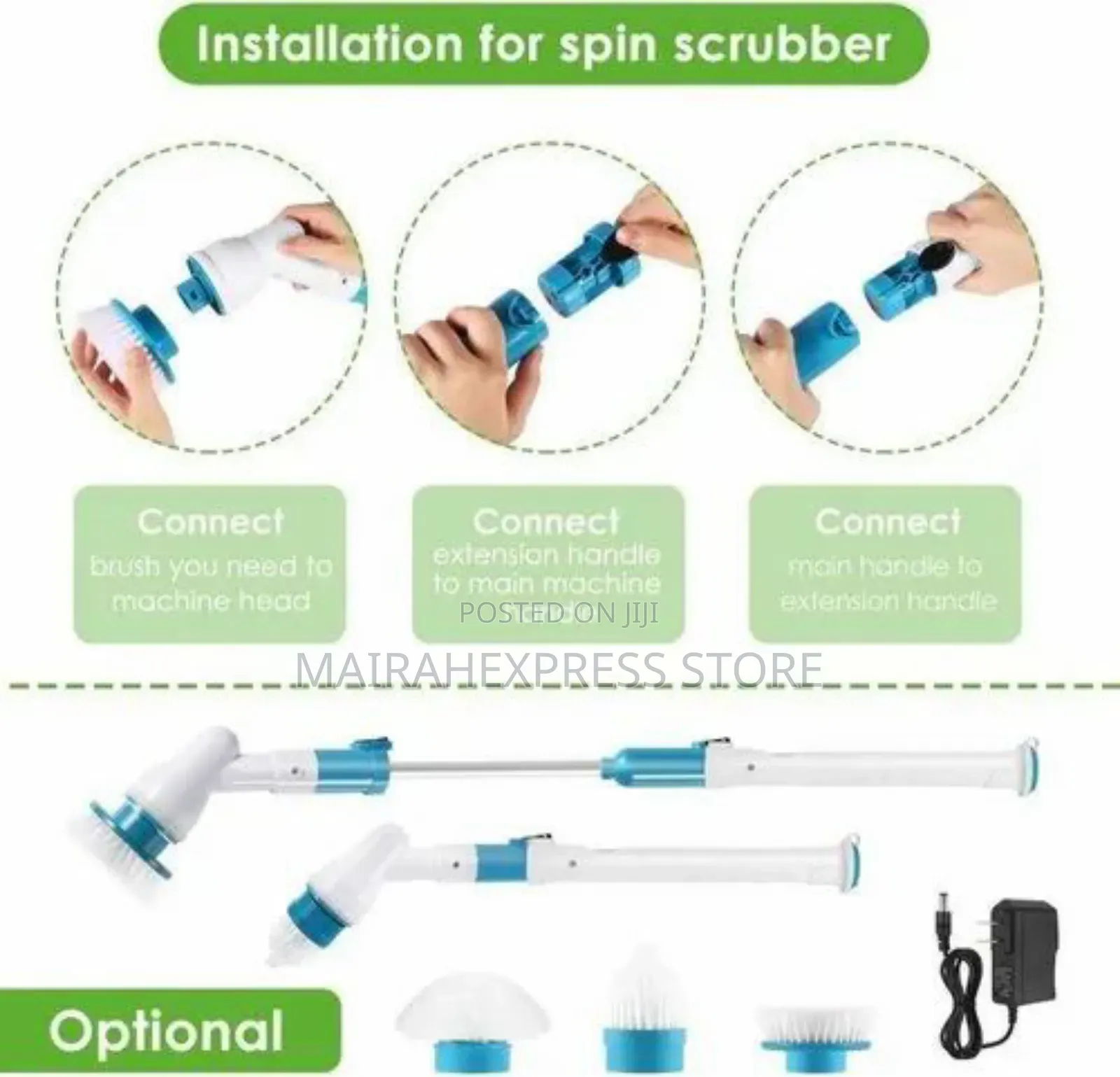 4in1 Hurricane Spin Scrubber, for Floor Cleaning