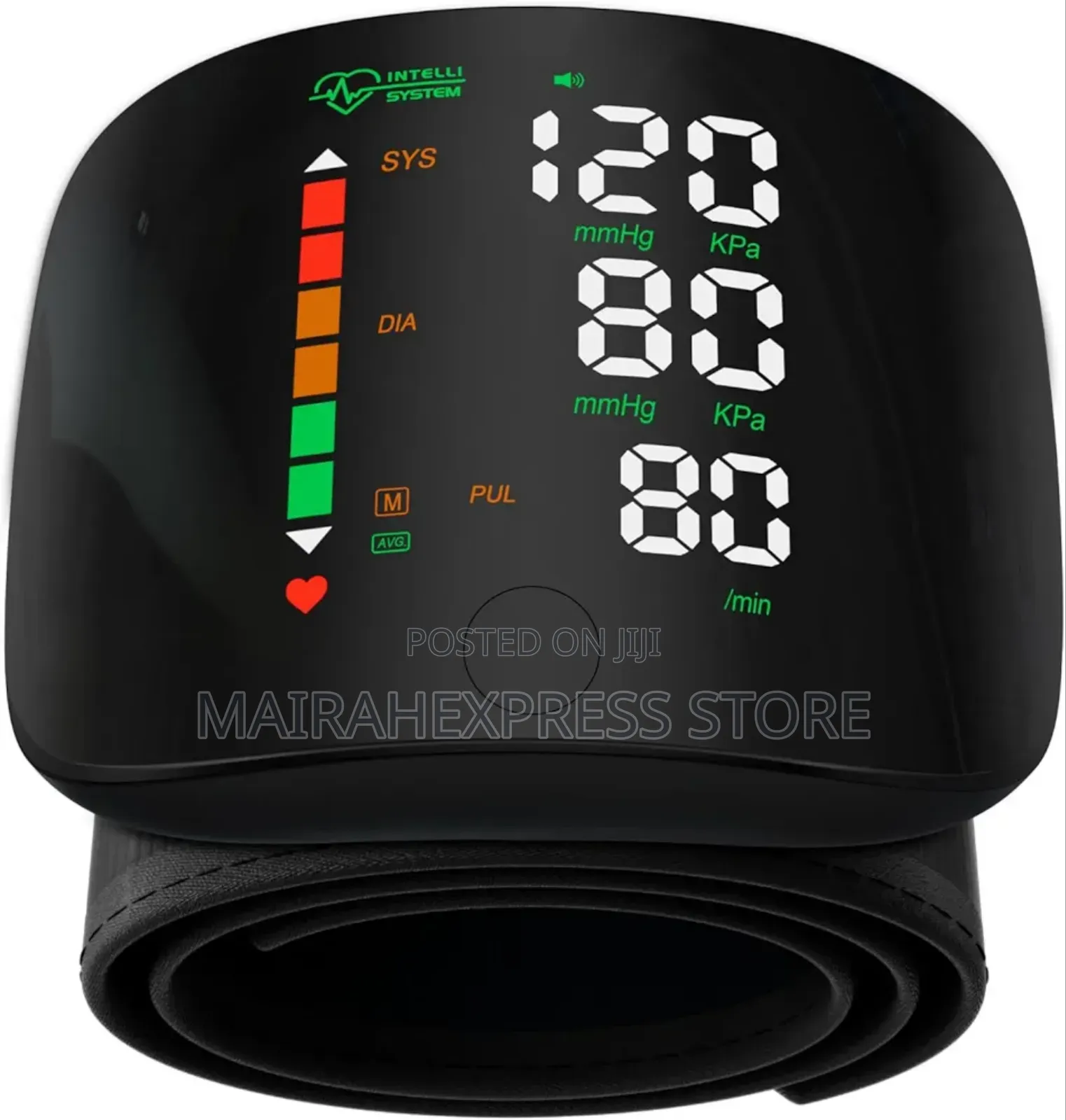 Wrist Blood Pressure Monitor With Led Display, Touch Screen.