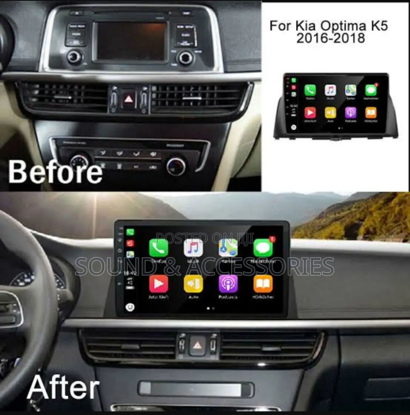 Kia Optima 2016-2019 Android GPS Navigation System