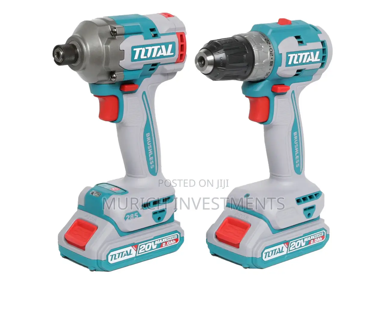 Cordless 20v 2pc Combo Kit Impact Driver and Cordless Drill