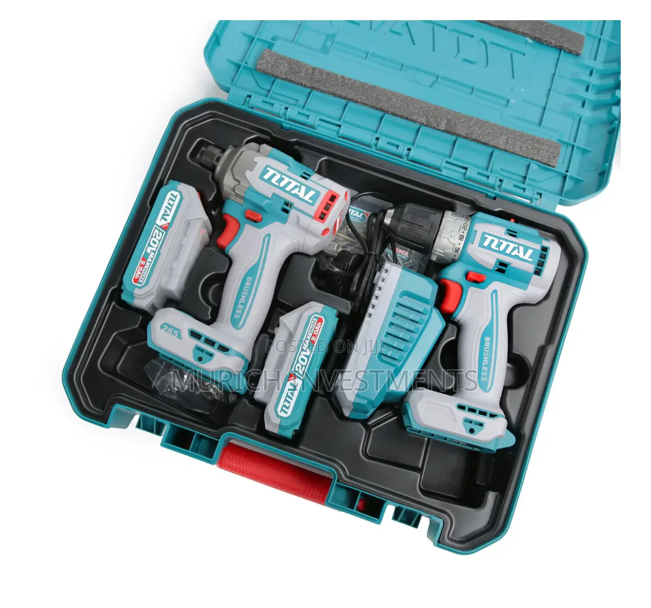 Cordless 20v 2pc Combo Kit Impact Driver and Cordless Drill