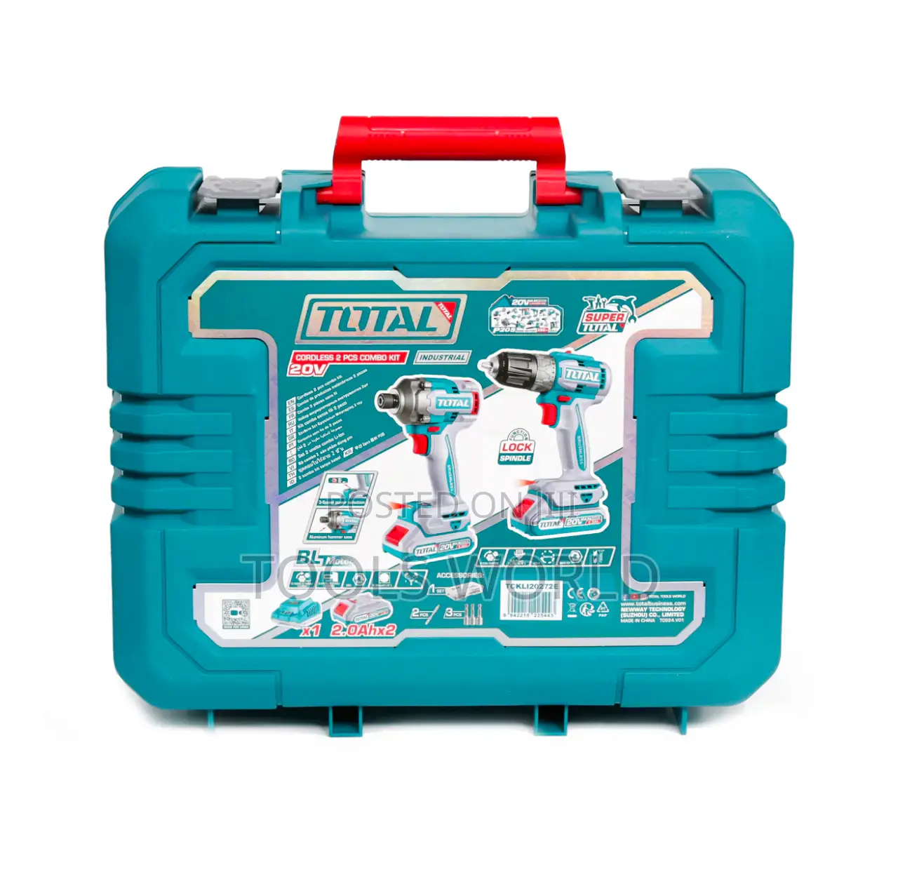 20v Cordless 2pc Combo Kit (With 2 X Batteries Charger)