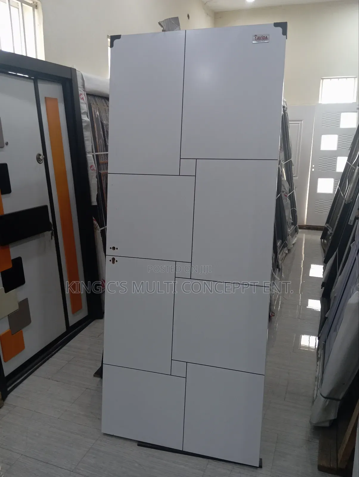 White HDF Wooden Flush Door