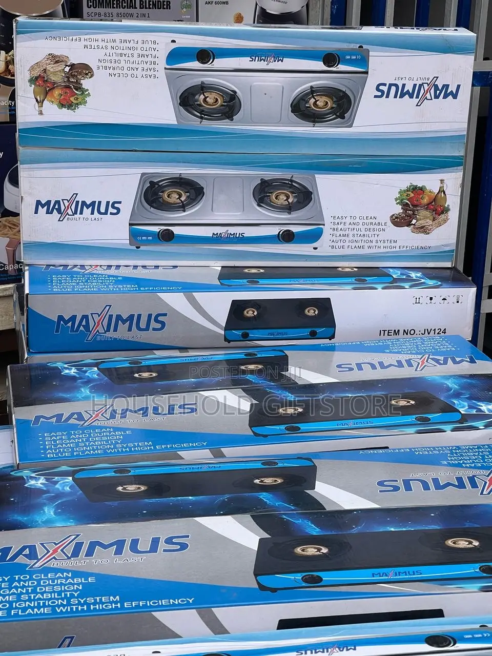 Maximus 2 Burner Stainless Top Gas Cooker