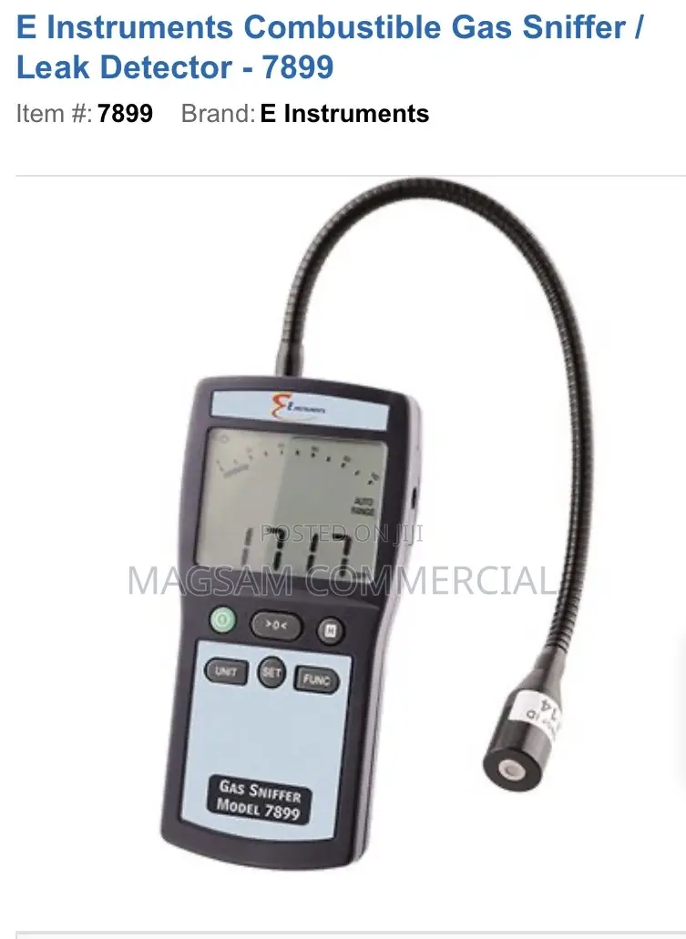 E Instruments 7899 Combustible Gas Sniffer / Leak Detecto