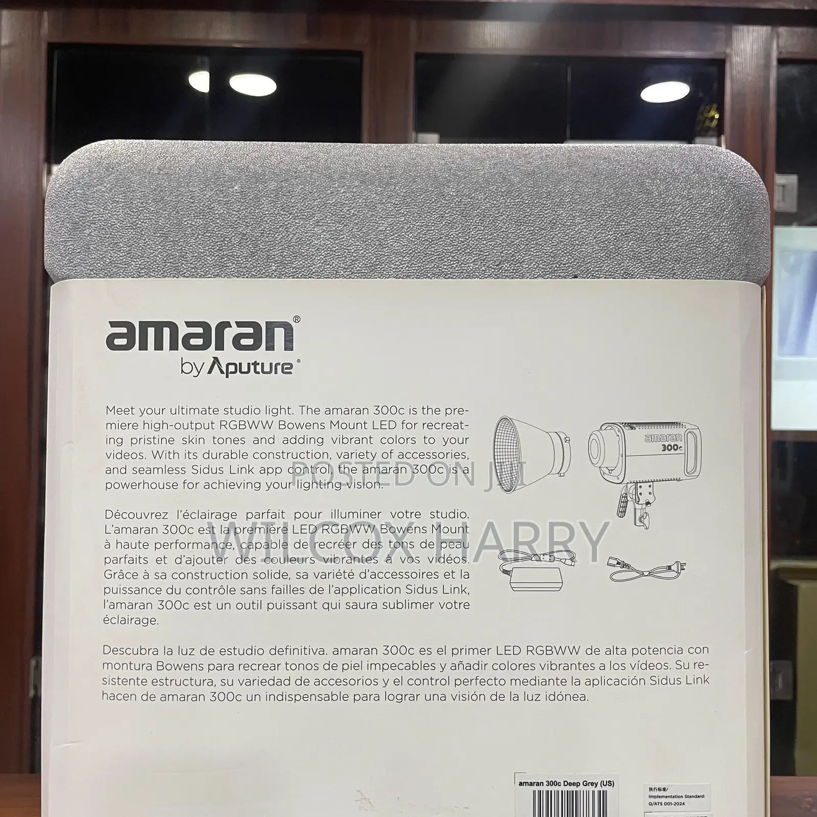 Amaran 300c 300w RGBWW Full-Color Bowens Mount Led Light
