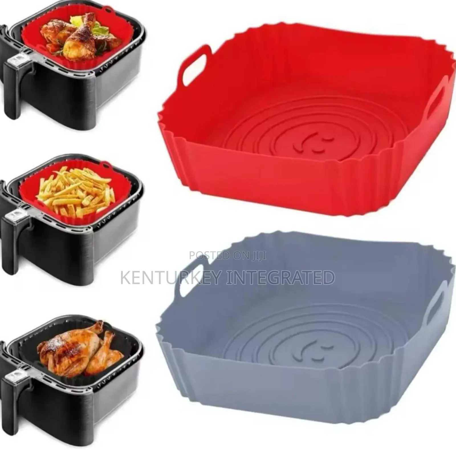 Squared Air Fryer Silicone Mold Design Papers