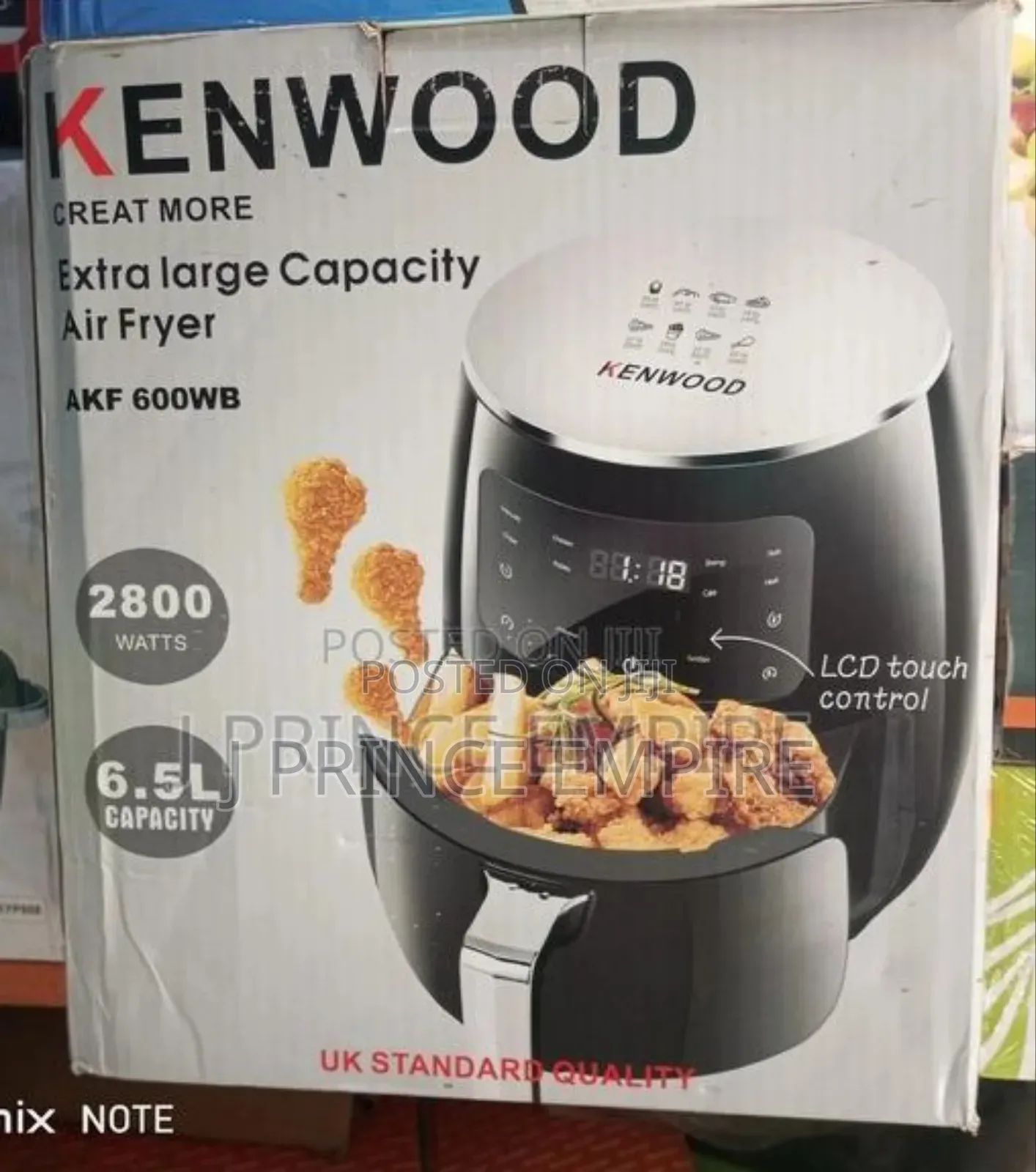 Kenwood Extra Large Capacity Air Fryer- 6.5l